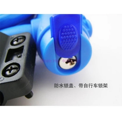 Picture of Bicycle Anti-Theft Lock MTB Road Bike Chain Lock Outdoor Basikal Security Kunci Spiral ring Lock basikal kunci 2 Key