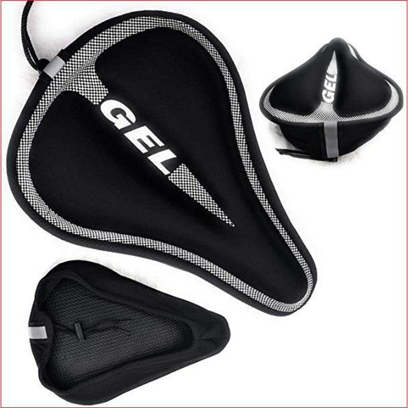 Picture of Bike Seat Cover Padded | Thick Silicone Gel Bicycle Saddle Cushion | Breathable Lightweight Comfortable Non-Slip Cover | For Road, Mountain & Stationary Bikes | Bicycle Accessories