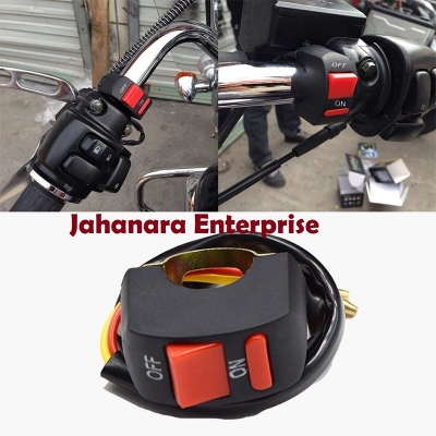 Picture of Handlebar Mounting Switch DC 12V Fog Lamp Switch for Head Light Electrical System (Red)