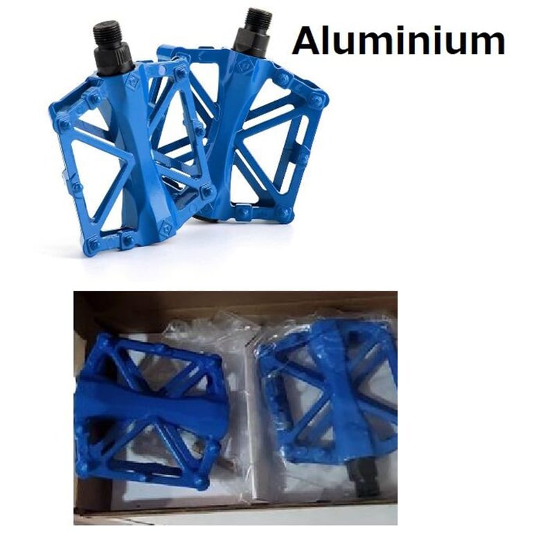 Picture of (1Pair) Bicycle Pedals Mountain Bicycle Aluminum Alloy Footrest Cycling Flat Pedals Basikal Alloy Besi Pedal Part M3