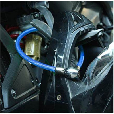 Picture of Bicycle Lock Heavy Duty Multipurpose Cable Lock for Bike, Luggage, Helmet, Steel Keylock, Anti-Theft (Multicolor)