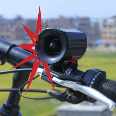 Picture of Electric Bike Horn 6 Sounds Super Loud Bicycle Handlebar Ring Bell Horn Bike Alarm Speaker Ultra Loud Speaker 1 Set Electric Bicycle Parts