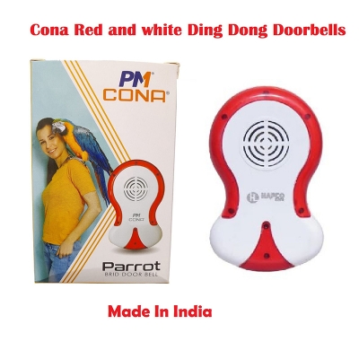 Picture of Cona Red and white Ding Dong Doorbells & Bell Push, Home Calling Bell