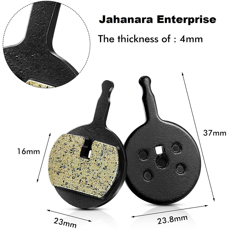 Picture of 2 Pairs Bicycle Bike Disc Brake Pads Compatible with Avid Mechanical BB5, CSC, Kingdom, Promax DC 710, 720, 913, Decipher, Dualtron Ultra, DSK Series, 300,300R, 310, 330, 330R, Render-R ((Resin)