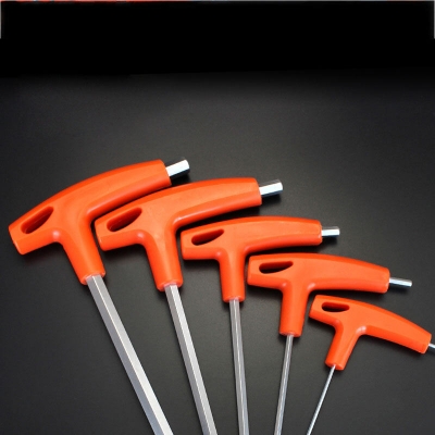 Picture of 1 Piece T-Shape Allen Key 4mm / 5mm / 6mm Hex key Allen Screwdriver Wrench Tool For Bicycle L Key 5mm model Workshop Tools