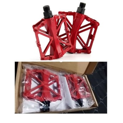 Picture of (1Pair) Bicycle Pedals Mountain Bicycle Aluminum Alloy Footrest Cycling Flat Pedals Basikal Alloy Besi Pedal Part M3