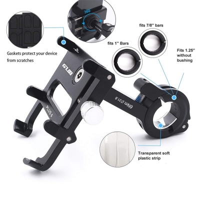 Picture of Motorcycle Raider Mobile Phone Holder Aluminum Alloy Bike Mobile Phone Holder Adjustable  Bike Accessories