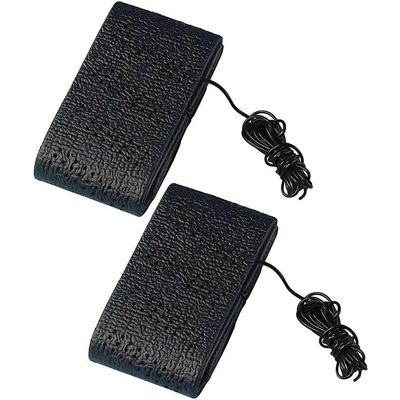 Picture of 2 Black Lace-On Cover Grip Steering Wheel Stretch Vehicle Auto Classic Accessory, Variable