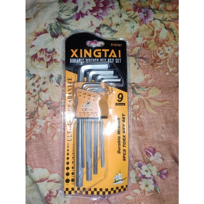 Picture of Allen L Wrench Hex Key 9 & Torx Keys Wrenches Hex Sets with Storage Hinged Cases for Home Maintenance DIY Industry
