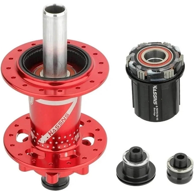 Picture of HASSNS PRO7 MTB Hub 7/8/9/10/11/12 Speed 6 Pawl Hubs 24 32 Holes Bearing Noisy Cube Freehub HG XD MS Quick Release Bolt Hub(MS Colorful-24H)