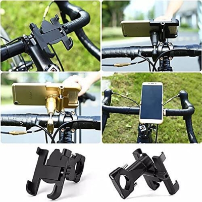 Picture of Universal Metal Bike Phone Rack Aluminum Alloy Bicycle Mobile Phone Holder Motorcycle Bike Handlebar Clamping