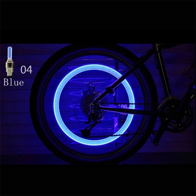 Picture of LED Flash Light Lamp Bike Car Tire Tyre Wheel Valve Sealing Caps Lampu Tayar basikal