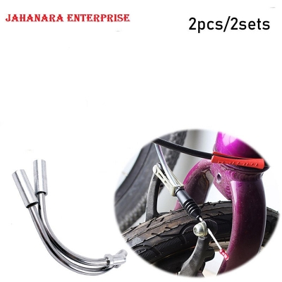 Picture of Bicycle Break Pipe Alloy 110 Degrees Bend Wire Guide Pipe Hose Js Cycling Supplies for Mountain Bike V Brake Noodles Cable Reduce Friction Brake Line 2 pcs