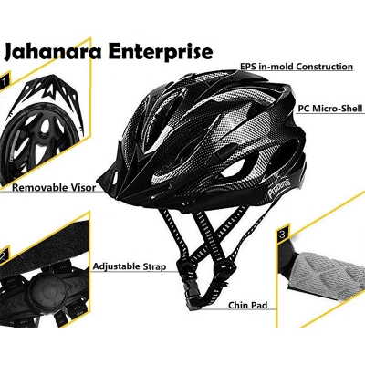 Picture of Bicycle Helmet with Adjustable Lightweight Mountain Bike Racing Helmet for Men and Women