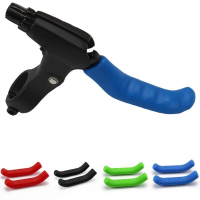 Picture of Mountain Bike Bicycle Handlebar Grip Brake Lever SilicFor ONE Cover Protector 1 Pair