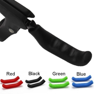 Picture of Mountain Bike Bicycle Handlebar Grip Brake Lever SilicFor ONE Cover Protector 1 Pair