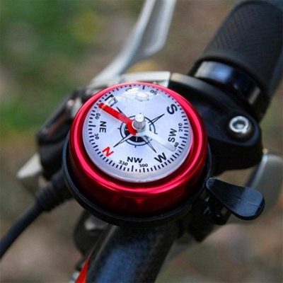 Picture of Compass Bicycle Bell Mountain Bike Aluminum Alloy Compass Bell Horn Car Bell For Bicycle Accessories 1pc