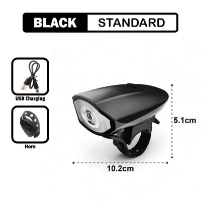 Picture of Bicycle Electric Horn With Light 8 Sound Bike Light Bicycle Accessories - Cycle Accessories