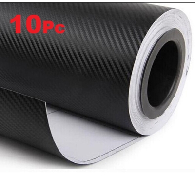 Picture of Sticker Black Carbon Fiber (18"×3" )Vinyl Wrap Texture 3D self adhesive DIY Decor Bike ,Motorcycle,Car stickers