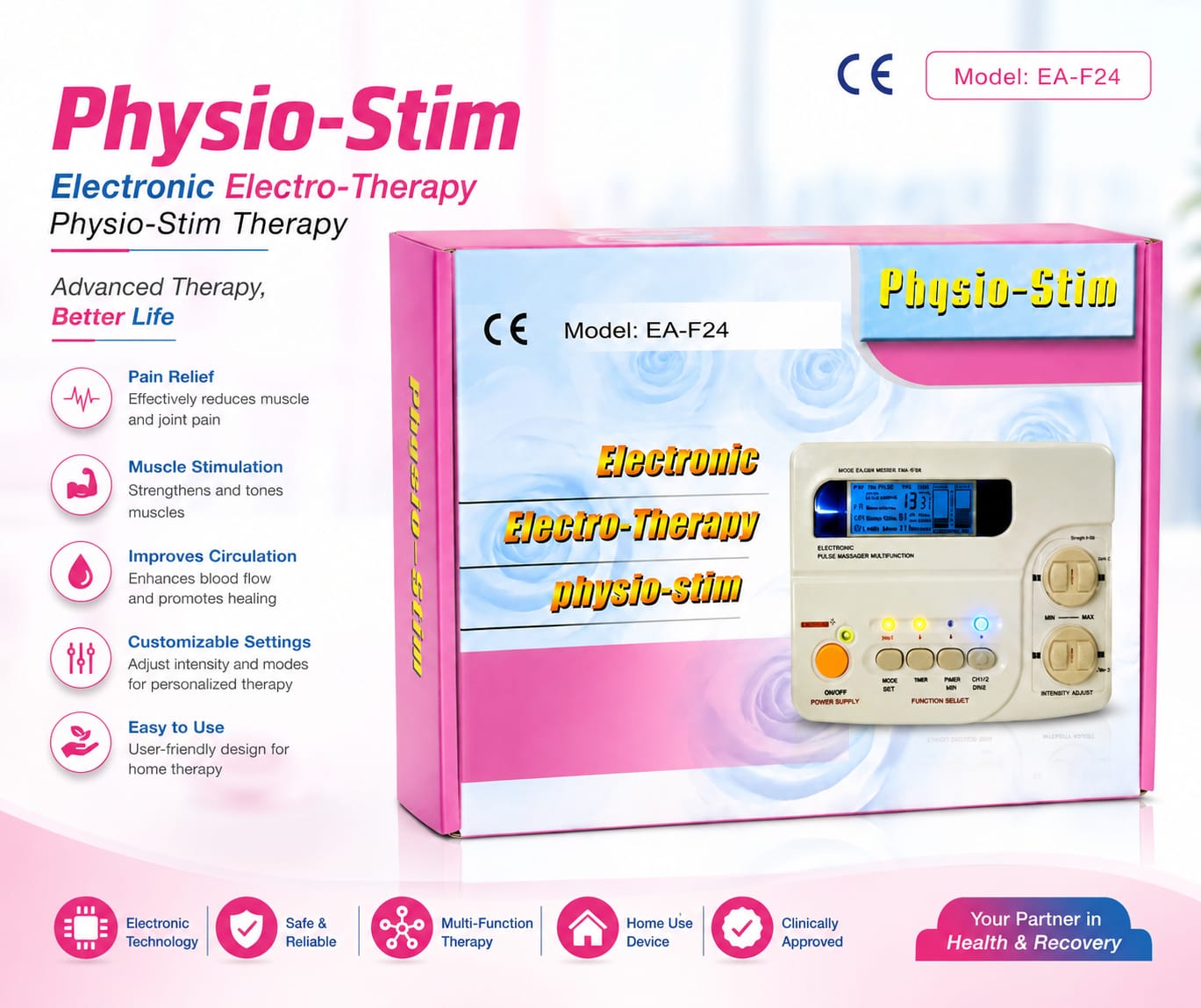 Picture of Physio-Stim Electronic Electro-Therapy Physio-Stim Model EA-F24