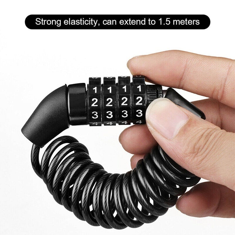 Picture of Mini Bike Anti-theft Lock Bicycle Password Lock Cable Helmet Chain Lock