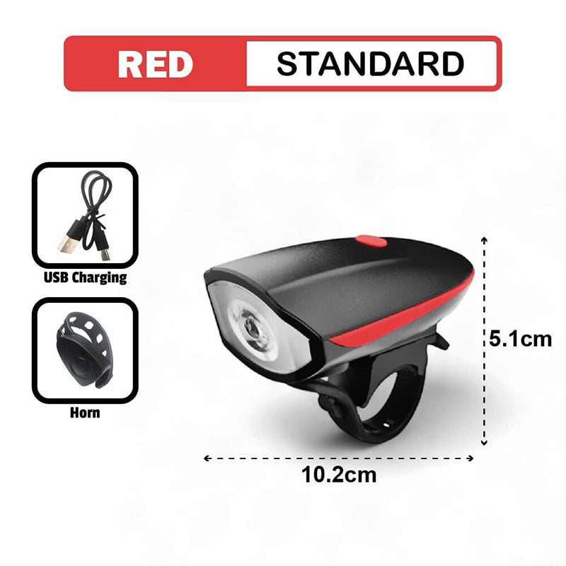Picture of Bicycle Electric Horn With Light 8 Sound Bike Light Bicycle Accessories - Cycle Accessories