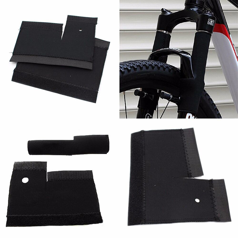 Picture of 1Pair Mountain Bike Front Fork Protective Pad Frame Wrap Cover Guard Protector Protector Cycling Bicycle Accessories