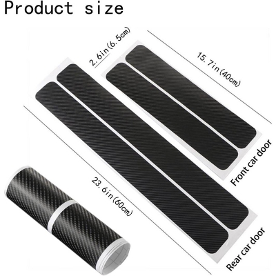 Picture of Sticker Black Carbon Fiber (18"×3" )Vinyl Wrap Texture 3D self adhesive DIY Decor Bike ,Motorcycle,Car stickers