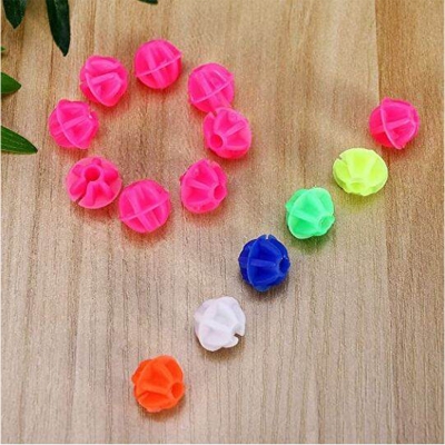 Picture of Bicycle Wheel Spoke Beads Luminous Plastic Clip Spoke Bead Bicycle Beads Wire Beads Decorations (Mix Color)