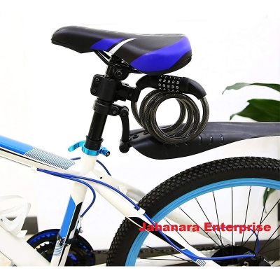 Picture of Five-Digit Resettable Cycle Locks Steel Strong Bike Lock Bicycle/Luggage/Helmet Lock for Bike/Cycle Lock for Bicycle/Cycle Locks for Bicycle with Password