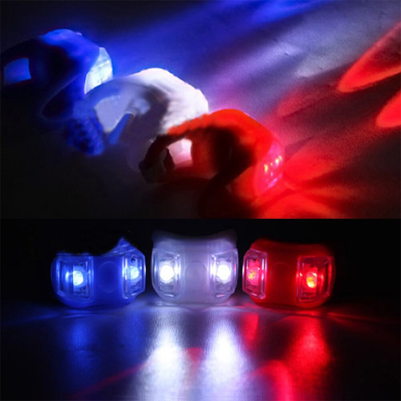 Picture of Silicon LED Bike Light Light Handle Light Waterproof Safety Alert Rear Back Lamp Battery Cycling Telolite - Cycle Accessories - cycle light