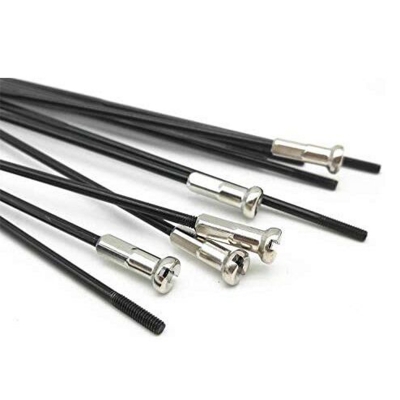Picture of 24" Bicycle Spokes, Stainless Steel Bike Accessories Black 10/36 pcs - সাইকেল