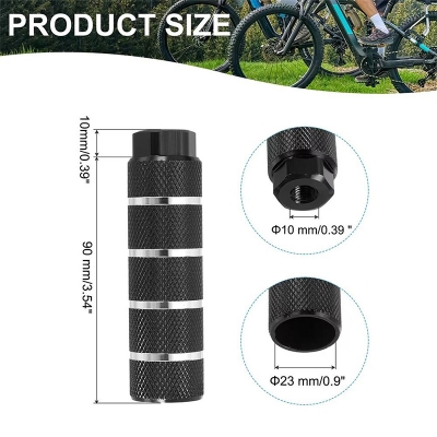 Picture of Aluminum Foot Pegs Big Size BMX Cycling Rear Stunt Pegs Foot Pedals 2 pcs Bicycle Accessories