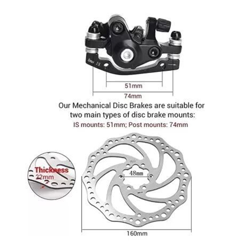 Picture of Bicycle Disk Brake & Rooter ( 2pc Disk+2pc brake ) Bicycle Brake+Disk With 12pcs Disk Bolt Free Set Combo Offer - সাইকেল