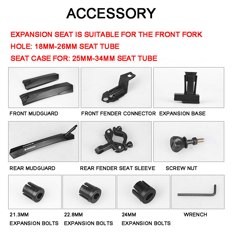Picture of Bike Fender Bicycle Fenders Cycling Mountain Bike Mud Guards Mtb Mudguard 4 Colors Wings For Bicycle Bike Accessories Bike Parts