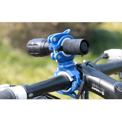 Picture of Deemount Bicycle Light Bracket Bike Lamp Holder LED Torch Headlight Pump Stand Quick Release Mount 360 Degree Rotatable