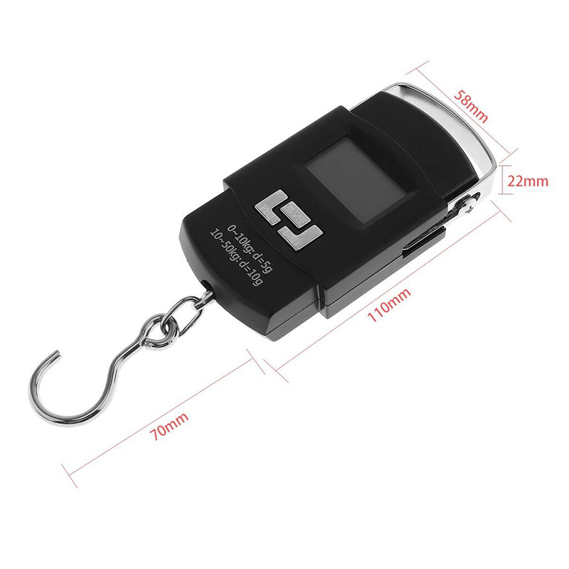 Picture of F1976-744E Portable Electronic Hanging Weight Scale Weighing Balance LCD Digital 0-50KG