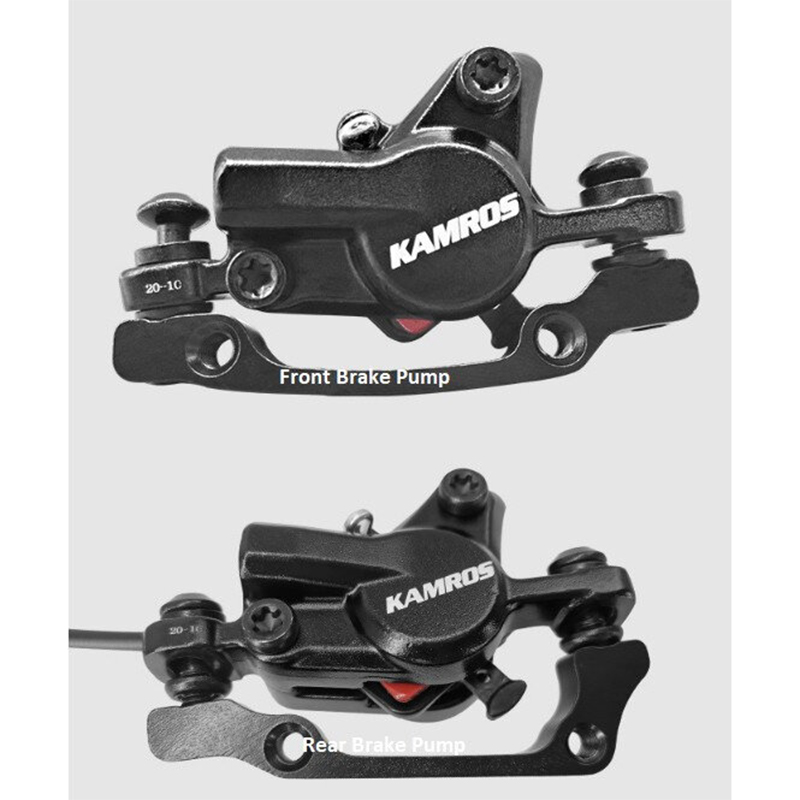 Picture of Kamros Hydraulic Brakes with Rotor Set FRONT & REAR Full set 2pc Disc Free