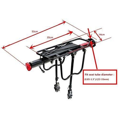 Picture of Bicycle Aluminium Mountain Carrier Seat Load 100Kg Bicycle Accessories - সাইকেল