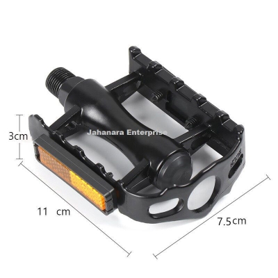 Picture of Anti-slip Road Bike Pedals Steel Cover Heavy Duty Bicycle Pedal Cycling Bicycle parts Mountain MTB Bike Pedal With Reflector For Kids Children Student Bike Accessories