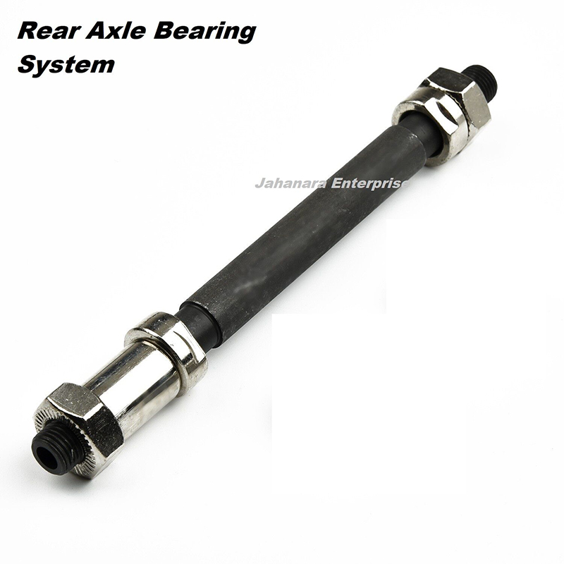 Picture of Bicycle Hub Rear Axle Bearing System Steel Wheel Hub Hollow Spindle Shaft Axle Bike Cycling Supplies Accessories145mm 1pc - সাইকেল  