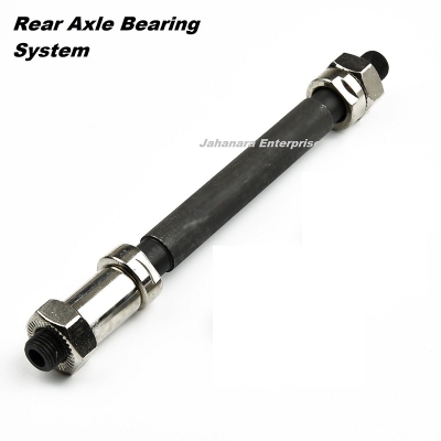 Picture of Bicycle Hub Rear Axle Bearing System Steel Wheel Hub Hollow Spindle Shaft Axle Bike Cycling Supplies Accessories145mm 1pc - সাইকেল  