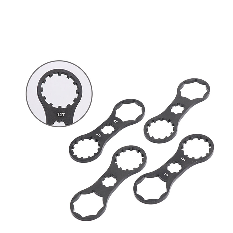 Picture of Bicycle Front Fork Cap Wrench Tool MTB 8T/12T Bike For SR XCR/XCT/XCM/RST Aluminum Alloy Cycling Repaire Tool Bike Accessories