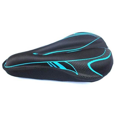 Picture of Bike Seat Cover Padded | Thick Silicone Gel Bicycle Saddle Cushion | Breathable Lightweight Comfortable Non-Slip Cover | For Road, Mountain & Stationary Bikes | Bicycle Accessories