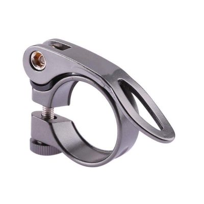 Picture of Aluminum Alloy Seatpost Clamp Quick 31.8mm MTB Bike Cycling Saddle Seat Post Clamp Quick Release Lock