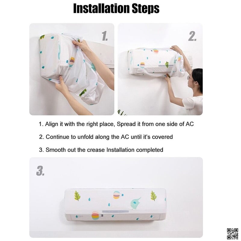 Picture of AC Dust Cover 1 Ton / 95cm & 120cm AC Dust Cover 2 To 2.5 Ton, Adjustable AC Dust Protector Cover MultiPrints