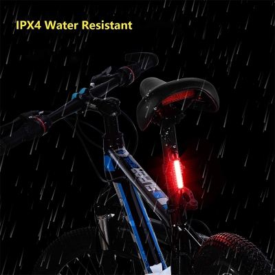Picture of High Brightness Bike Rear Light Red/Blue, Powerful LED Bicycle Tail Light Rechargeable with 5 Steday/Flash Modes Bicycle Accessories - Cycle Accessories