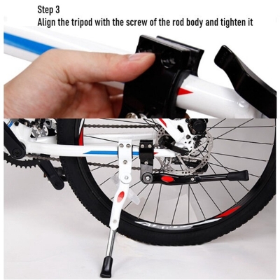 Picture of Cycle Stand Bikes Alloy Side Kickstand for Road Bike Mountain Bicycle (Black) - সাইকেল