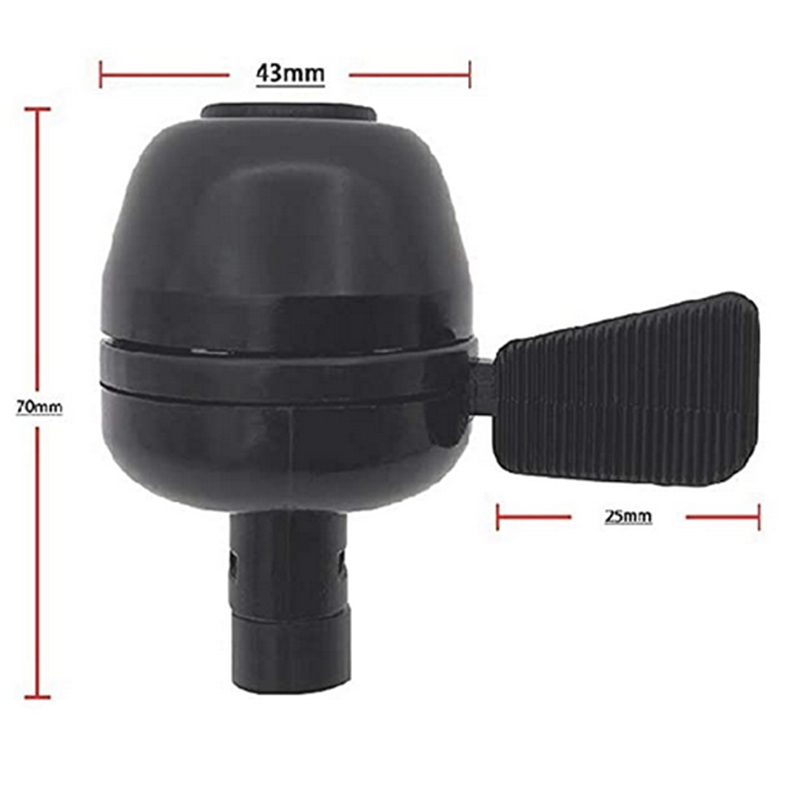 Picture of Cool & Stylish 4 PCS Front & Rear Cycle Reflector Light with Cycle Bell All Black Aluminium Stylish Unisex