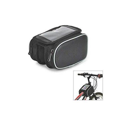 Picture of Rainproof Bicycle Front Bag Pannier MTB Bike Top Tube Pouch Touch Screen Cycling Handlebar Frame Case 6.5in Phone Holder Support Bicycle Bag Bicycle Accessories